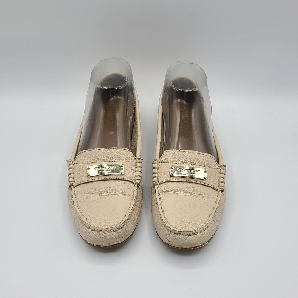 Coach Fredrica Loafers Flats Size 6.5 Leather Driving Moccasin - Picture 14 of 14